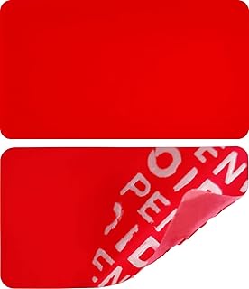 100 pcs – sceau 35 * 20mm rouge sans résidus - étiquettes de fermeture, sceaux de sécurité, sceaux de qualité, sceaux de garantie, étiquettes de sécurité, sceaux de retour, sceaux adhésifs